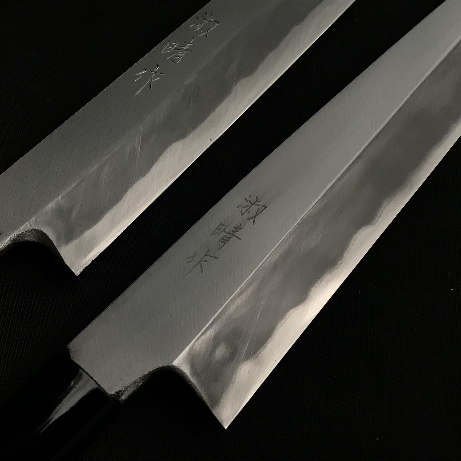 Toshiharu Yanagiba Bocho With Blue steel #2 淑晴 青紙2号鋼 柳刃包丁 240mm 270mm –  YAMASUKE KurashigeTools