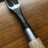 Tasai Tsuchime Special Bench chisels (Wakisashi Nomi) with leather bag 田斎作 槌目 脇差し鑿 追入鑿  24mm