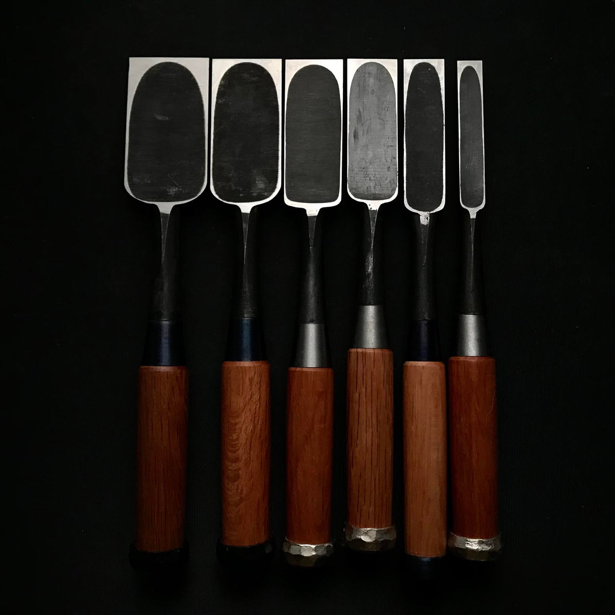 Old stock #2 Mixed set for beginner Timber chisels set with White stee